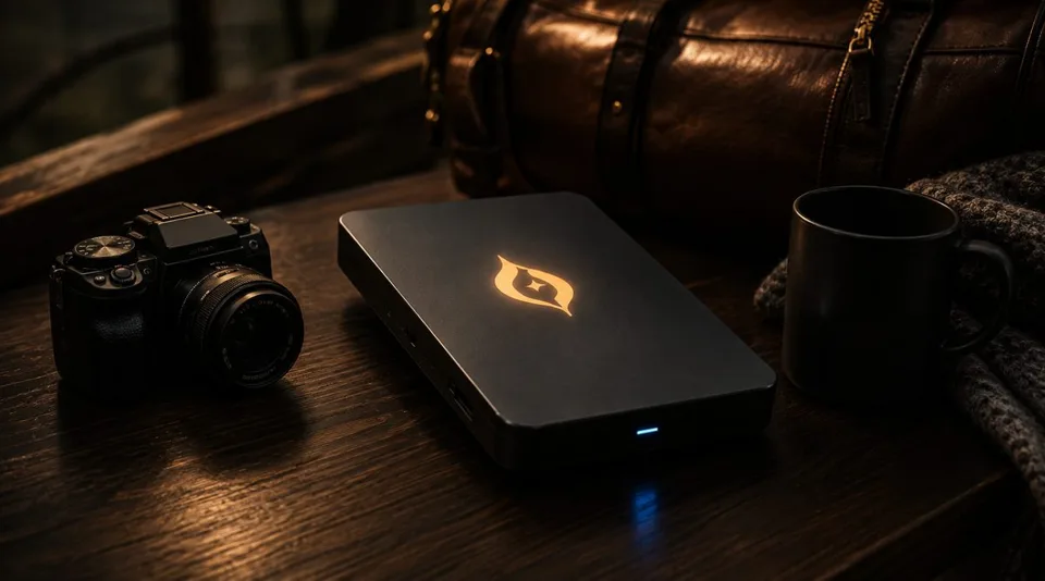Original screenless Bestiek vessel on a warm wooden table